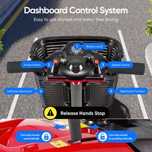 Scooter Elettrico Pieghevole a 3 Ruote per Anziani con Telaio Rinforzato e Velocità di 24 km/h - Product Image 6