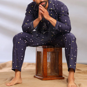 Pijama de Verano para Hombre, Cintura Elástica, 100% Algodón, Ecológico, Transpirable y Cómodo - Product Image 3