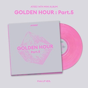 ATEEZ 14º Mini Álbum [GOLDEN HOUR Part.5] Versión LP Rosa con Accesorio de Audio y Video Aleatorio TOKTOQ POB - Product Image 2