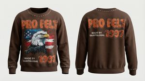 Camiseta de Felpa para Hombre, Estilo Urbano, Hip Hop, con Estampado Personalizado, Marca Propia, Cómoda y Moderna, Manga Corta, OEM ODM - Product Image 3