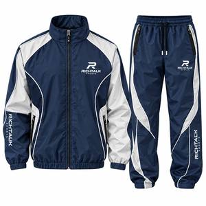 Conjunto Deportivo RICHTALK para Hombre, con Capucha, Manga Larga, Resistente al Viento, Ligero, para Otoño, de Secado Rápido, con Bolsillos Laterales - Product Image 4
