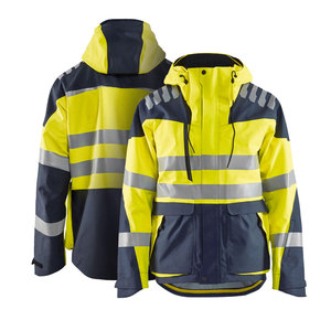Veste de sécurité avec bandes réfléchissantes pour la sécurité dans la construction et la visibilité sur les chantiers extérieurs, veste de sécurité industrielle - Product Image 1