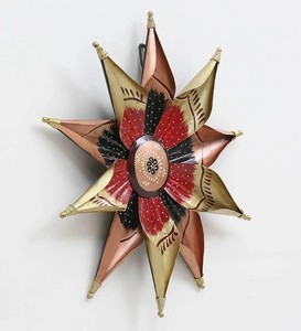 Estrella de Hierro Multicolor para Colgar en la Pared, Decoración del Hogar, Arte Metálico Decorativo para Pared, Adorno Rústico de Estrella Colgante - Product Image 3