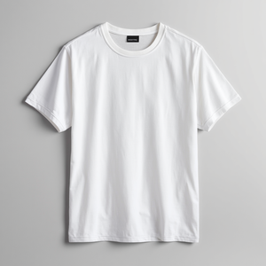 เสื้อยืดสีขาว ผ้าฝ้าย แขนสั้น แบบพื้นฐาน สำหรับผู้ชายและผู้หญิง พร้อมบริการ OEM ODM ปรับแต่งได้ - Product Image 5