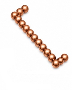 Copper Finish Brass Beaded Bar Handle Traditional Design for Drawer <b>Cabinet</b> Kitchen Furniture Durable Finish - Product Image 2