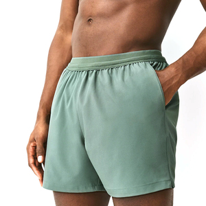 Premium Quality <b>Men</b> Fashionable <b>Elastic</b> <b>Waist</b> <b>Shorts</b> With Pockets Solid Color Summer Wear Adults Size <b>Shorts</b> For Casual Wear - Product Image 1