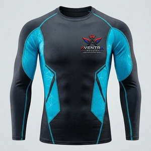 Vêtements de sport performants pour la natation, le surf en plein air, la remise en forme, la course à pied, chemise athlétique à manches longues pour homme, rashguard respirant et à séchage rapide - Product Image 5