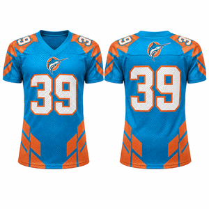 Maillot de football américain pour hommes à manches courtes, coupe athlétique confortable, idéal pour les compétitions de ligue et les matchs universitaires, design exportateur, vente au détail - Product Image 3