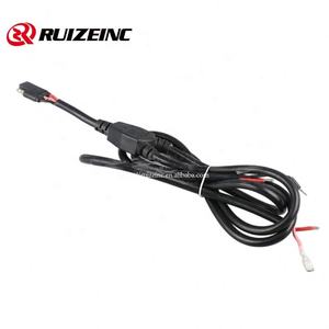 3コアカー端子ワイヤプラグ接続ケーブル男性と女性男性/女性ラグ電源コード - Product Image 5