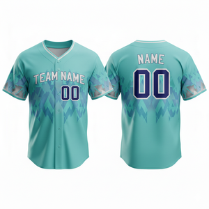 Camiseta de Béisbol Personalizada Premium, Transpirable, de Secado Rápido, 100% Poliéster, Sublimada, con Cuello en V, Unisex, Talla Grande - Product Image 3