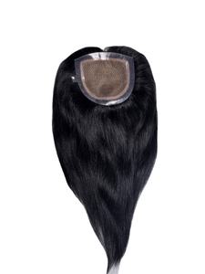 Miraje Femmes Corps Vague Topper Indien Remy Cheveux Soie Base Toupet Cheveux Systèmes Vague D'eau Style pour Dames BD Cheveux Topper - Product Image 3