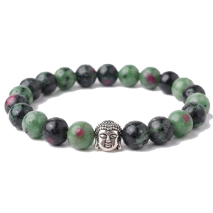 High Quality Ruby fuchsite <b>Beads</b> Buddha <b>Bracelet</b> Romantic Gift Fashion Charm Jewelry for <b>Men</b> Women Energy Meditation - Product Image 1