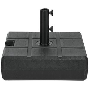 Base per Ombrellone Nera Riempibile per Ombrelloni da Patio e Giardino da 1.5'' e 1.9'' per Cortile - Realizzata in Poliestere Resistente - Product Image 1