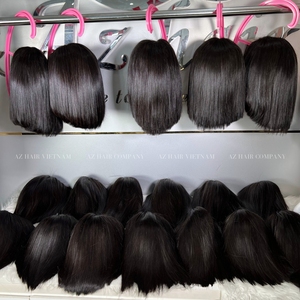 Prêt à Expédier Bob 2x6 10 ''SDD Os Droite Perruque de Cheveux Humains En Gros 100% Cheveux Vierges Vietnamiens Meilleures Offres De Noël - Product Image 2