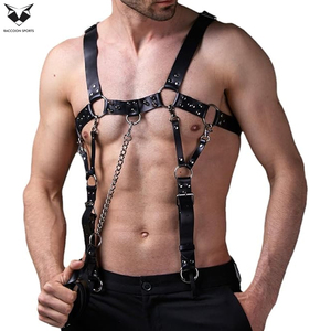 New Arrival Premium Quality Best Supplier Custom Leather <b>Harness</b> Top Adjustable Strap Fashion <b>Harness</b> Top For <b>Men</b> & Women - Product Image 2
