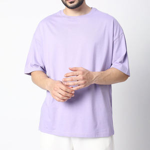 Camiseta Slim Personalizada 2026 de Poliéster/Algodón, de Alta Calidad, Gruesa, Lisa, con Impresión Digital, Antiencogimiento y de Secado Rápido para Hombre - Product Image 1