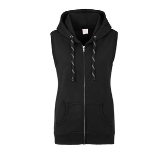 Camisetas deportivas con capucha y cremallera para hombre, estampadas, para culturismo, de tela cómoda, con cremallera completa, sin mangas, para verano. - Product Image 6