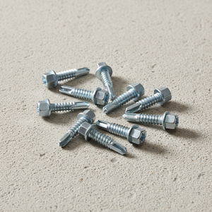 Tornillos Autoperforantes de Cabeza Hexagonal, Clase 8, Acero al Carbono, Zincados/Galvanizados/Fosfatados, en Pulgadas/Métricos, para Techos y Estructuras, OEM Disponible, PDC - Product Image 1