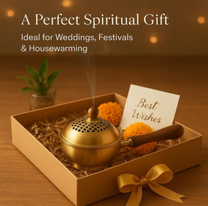 Quemador de Incienso Tradicional de Latón para Rituales de Pooja, Decoración Espiritual para el Hogar y el Templo, y Meditación - Product Image 4