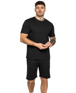 Trendy Men Relaxed Fit Breathable <b>Polyester</b>/Cotton Shirt <b>Shorts</b> Set Lightweight Summer Streetwear Custom OEM Premium 2 Piece - Product Image 3