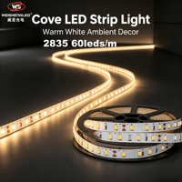 Lampu Strip LED 2835 60leds/m  Lumen Tinggi Lampu Pita LED Fleksibel untuk Dekorasi Proyek Dalam Ruangan