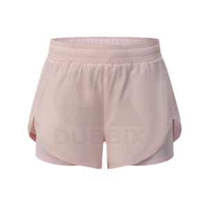 Shorts Deportivos de Doble Capa para Mujer, de Secado Rápido, Cintura Alta, Transpirables, para Yoga y Entrenamiento, con Bolsillos - Venta al Por Mayor - Product Image 1