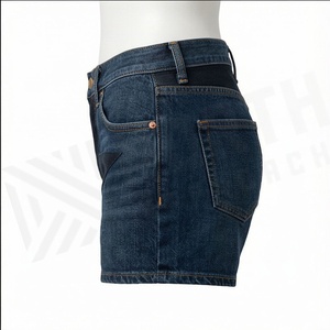 Shorts en jean skinny premium pour femme, coupe cinq étoiles, détails de couture, décontracté, streetwear, mode estivale - Product Image 3