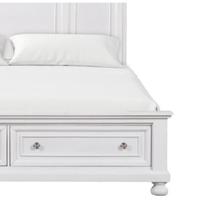 Cama Matrimonial Meade G8975A FB Tapizada en Blanco - Product Image 4