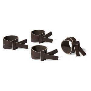 Premium Quality Leather Napkin Ring For Dining <b>Table</b> Elegant Reusable Napkin Holder For Wedding <b>Party</b> <b>Table</b> Setup - Product Image 2