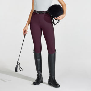 Pantalones de Equitación Clásicos Estilo Jodhpur y Breeches para Competición, Color Borgoña, con Diseño Elegante y Costuras Resistentes - Product Image 3