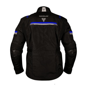 Heavy Duty Motorbike Motorcycle Long Riding Textile Waterproof Black Motocross Cardura Textile <b>Jacket</b> - Product Image 1