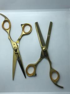 Hot Selling Stainless Steel <b>Barber</b> salon Shear & Hair Cutting Scissor Beauty Type Thinning Scissors <b>set</b> kit - Product Image 5