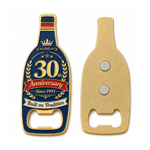 Aimants de réfrigérateur en métal personnalisés en gros avec design de drapeau émaillé, badge magnétique souvenir pour cadeaux promotionnels - Product Image 4