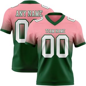 Premium American Football Jersey Spandex Blend Digital Print Custom Logo Private Label Supplier Breathable Performance Wear - Product Image 3