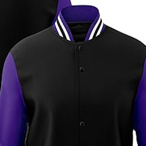 Top Quality Men's Tom Hardy Venom Varsity <b>Jacket</b> Black and <b>Grey</b> Wool and Leather Sleeves <b>Jacket</b> - Product Image 2