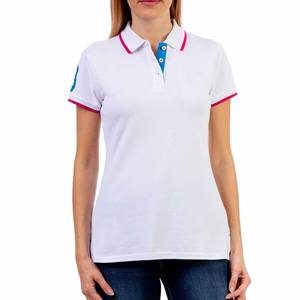 Haut décontracté pour femme, boutonné sur le devant, ajusté, à manches courtes, en maille, 100 % coton écologique, léger, uni, pour l'été - Product Image 1