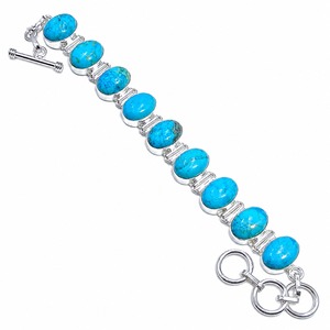 Pulsera clásica de plata 925 con lapislázuli, cadena con engaste de bisel, unisex, para uso diario, proveedor mayorista de joyería fina en EE. UU. - Product Image 6