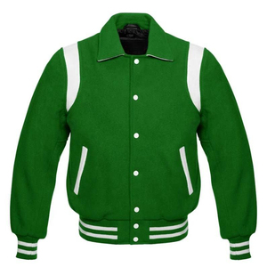 Best Quality Custom Varsity <b>Jacket</b> Personalized Team Logo Cotton Fleece 320 GSM Fabric Wholesale Bulk Supplier - Product Image 2