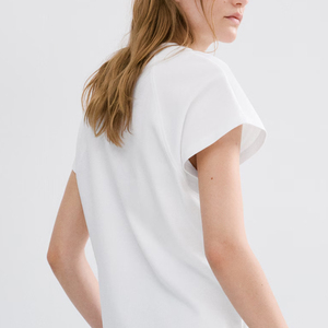 Oversized Design Women Tee Shirt Ladies Relaxed Fit Cotton T Shirt Soft Fabric Trendy And Stylish Design Crew Neck Short Sleeves - Product Image 6