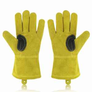 Fabricants directs d'usine, gants de travail en cuir de qualité supérieure, couleurs et designs demandés par les clients, gants de travail en cuir résistants. - Product Image 2
