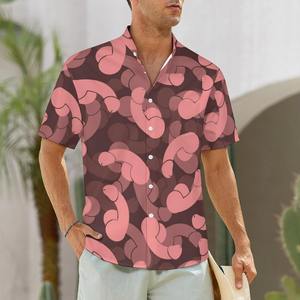 Camisa playera de manga corta para hombre, con estampado floral tropical, informal, con botones, para verano, colorida, para vacaciones. - Product Image 1