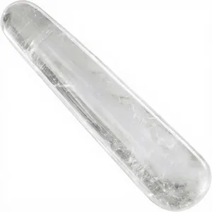 Bâtonnet Yoni sculpté en cristal de quartz naturel transparent, 11 cm, pierre précieuse polie et lisse, outil d'exercice de Kegel pour le plancher pelvien, pour femmes - Product Image 2