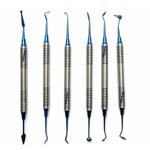 Juego de 6 Instrumentos Dentales para Rellenos de Composite, Herramientas de Colocación de Composite de Doble Punta - Product Image 1