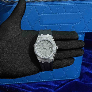 Joyería Hip Hop Elaborada con Diamantes Moissanite, Joyería Elegante con Claridad VVS, Reloj de Pulsera Moderno para Hombre - Product Image 2