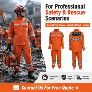 Traje de Trabajo de Rescate Resistente al Fuego, Tela Nomex de Alta Visibilidad, Ropa Ignífuga con Certificación CE - Product Image 6