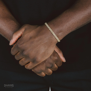 Bracelet chaîne cubaine en moissanite, Bracelet en argent 925, style Hip Hop Iced Out, Bijoux de rappeur - Product Image 2