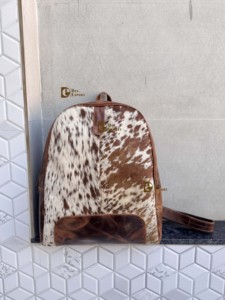 New Arrival Genuine Leather Handmade Cowhide Fur Leather <b>Backpack</b> Rucksack Multi Uses <b>Backpack</b> Wholesale Bulk Product - Product Image 2