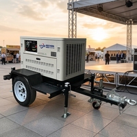 Groupe électrogène à essence 5kW 8kW 10KW 12kW 20kW 25kW, direct usine, avec remorque en option, 50Hz 60Hz, alternateur tout cuivre, puissance de secours