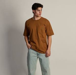 Camiseta Personalizada para Hombre, Talla Grande, 100% Algodón Jersey, No Tejida, Ecológica, Lisa, Casual, Holgada, con Logotipo Personalizado - Product Image 2