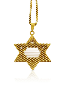 Solid 24K Gold & Platinum Plated Heart Pendant Alloy Vintage Diamond Religious Jewelry for Unisex Party Fashion Gift Charm - Product Image 2